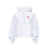 Alpha Omicron Pi lululemon Scuba Oversized Half-Zip Hoodie - White - Infinity Rose