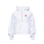 Alpha Omicron Pi lululemon Scuba Oversized Half-Zip Hoodie - White - Infinity Rose