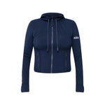 Alpha Xi Delta lululemon Define Cropped Hooded Jacket Nulu - NAVY