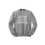 Alpha Chi Omega Crewneck Sweatshirt - Hearts