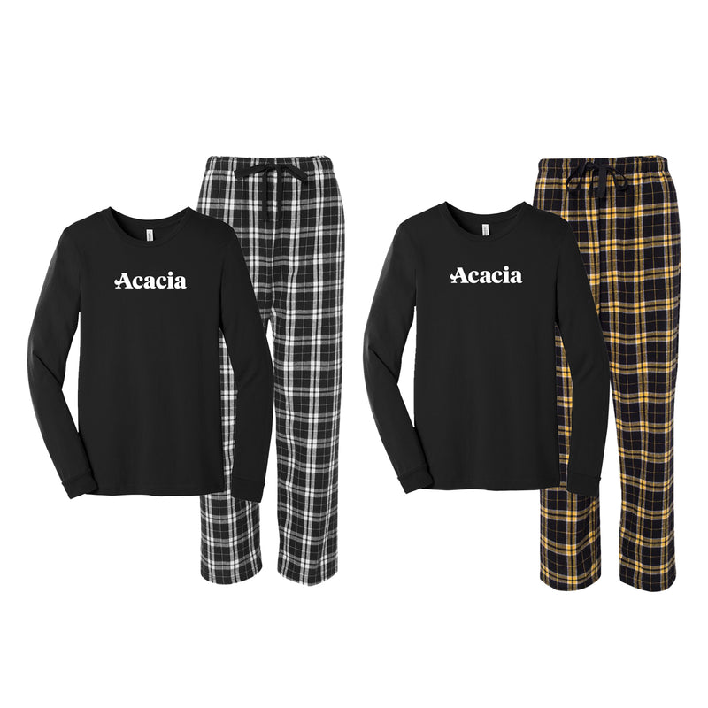 acacia Flannel Pant and Tshirt Set
