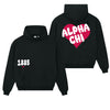 Alpha Chi Omega Boxy Heart Pullover Hoodie
