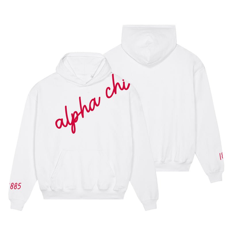 Alpha Chi Omega 1885 Avenue Pullover Hoodie