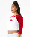 Alpha Chi Omega Sorority Raglan Fitted Baby Tee
