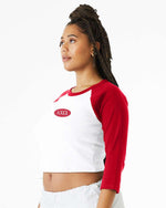 Alpha Chi Omega Sorority Raglan Fitted Baby Tee