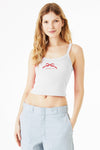 Alpha Chi Omega Spaghetti Strap tank - A CHI O Bow