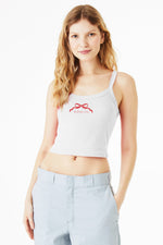 Alpha Chi Omega Spaghetti Strap tank - A CHI O Bow