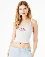 Alpha Chi Omega Spaghetti Strap tank - A CHI O Bow