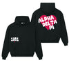 Alpha Delta Pi Boxy Heart Pullover Hoodie