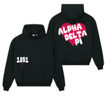 Alpha Delta Pi Boxy Heart Pullover Hoodie