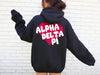 Alpha Delta Pi Boxy Heart Pullover Hoodie