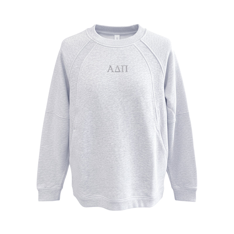 Alpha Delta Pi lululemon Scuba Oversized Long Crewneck - Letters