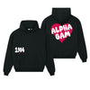 Alpha Gamma Delta Boxy Heart Pullover Hoodie