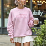 Alpha Kappa Psi Outline Monochromatic Crewneck