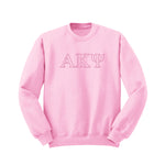 Alpha Kappa Psi Outline Monochromatic Crewneck