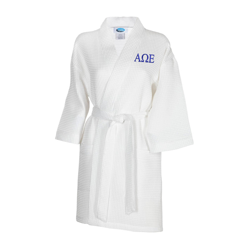 Alpha Omega Epsilon Waffle Weave Robe