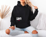 Alpha Omicron Pi Boxy Heart Pullover Hoodie