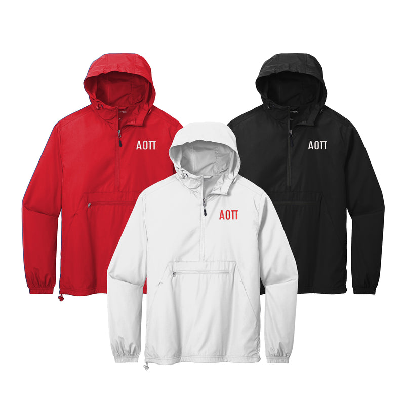 Alpha Omicron Pi Windbreaker - Letters