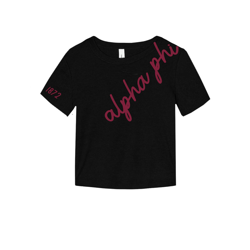 Alpha Phi Avenue Cropped Baby Tee
