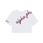 Alpha Phi Avenue Cropped Baby Tee