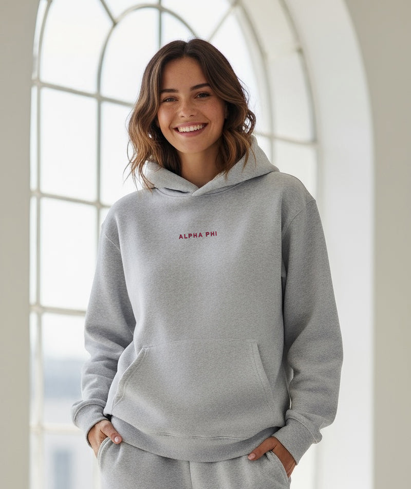 Alpha Phi Fave Fit Hoodie - Wordmark