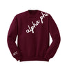Alpha Phi 1872 Avenue Crewneck