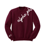 Alpha Phi 1872 Avenue Crewneck