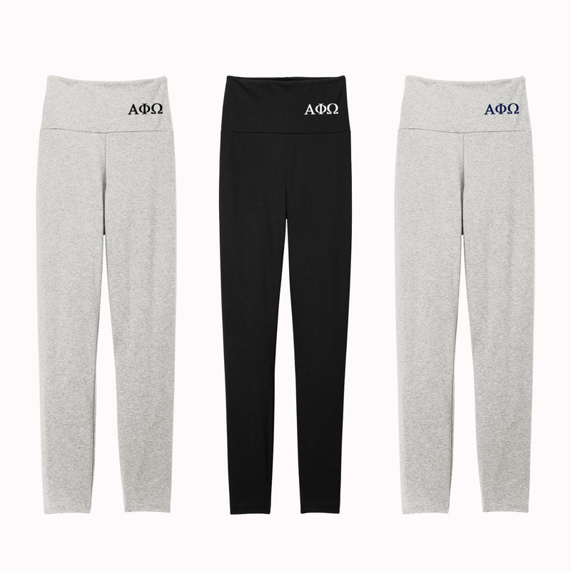 Alpha Phi Omega High Waist Leggings