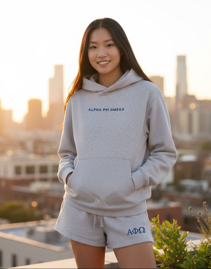 Alpha Phi Omega Fave Fit Hoodie - Wordmark