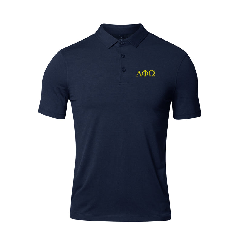 Alpha Phi Omega lululemon Evolution Short-Sleeve Polo - Navy