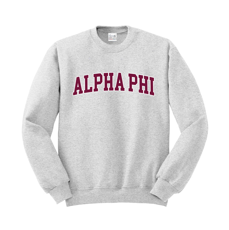 Alpha Phi Varsity Crewneck