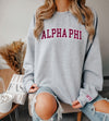 Alpha Phi Varsity Crewneck