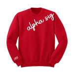 Alpha Sigma Alpha 1901 Avenue Crewneck