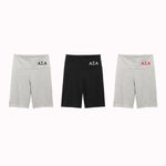 Alpha Sigma Alpha High Waist Bike Shorts