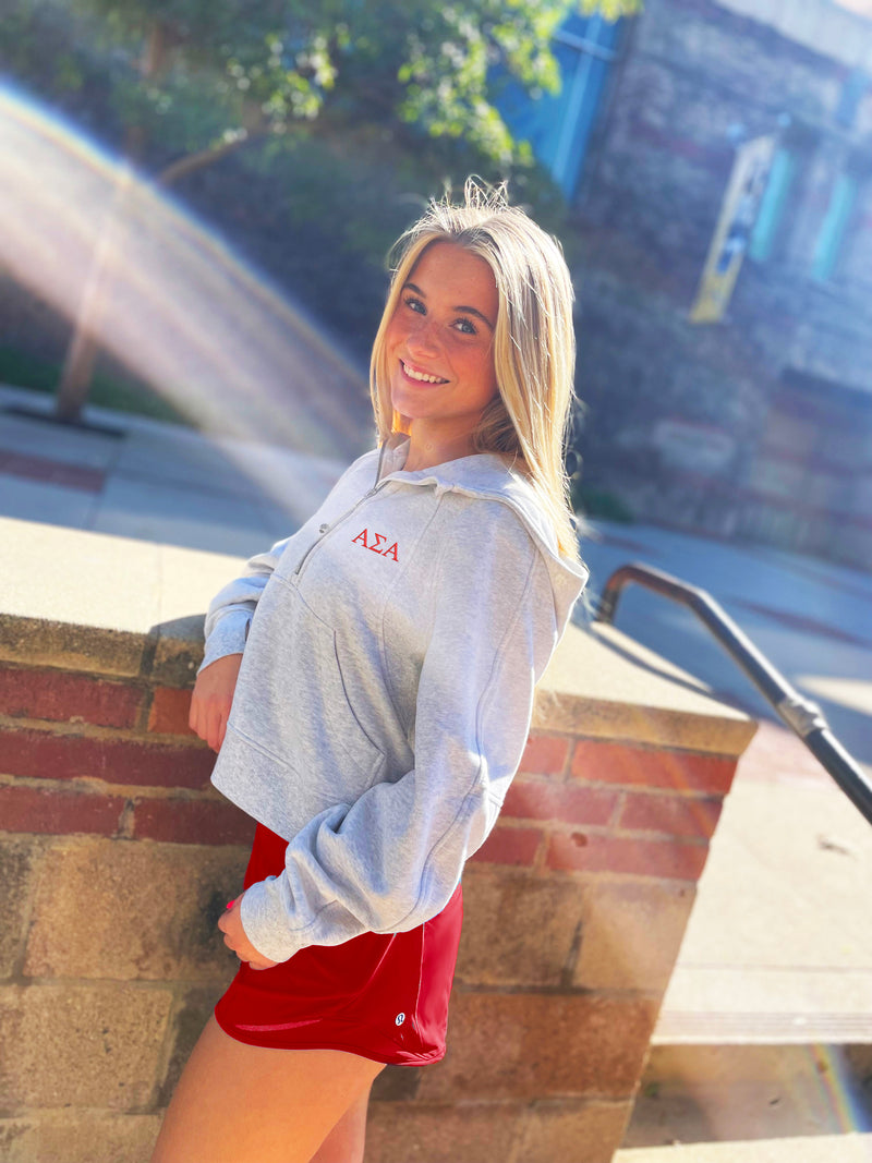 Alpha Sigma Alpha lululemon Scuba Oversized Half-Zip Hoodie