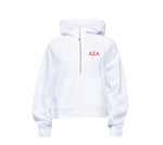 Alpha Sigma Alpha lululemon Scuba Oversized Half-Zip Hoodie - White