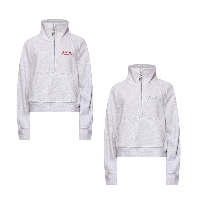 Alpha Sigma Alpha lululemon Scuba Oversized Funnel-Neck Half Zip