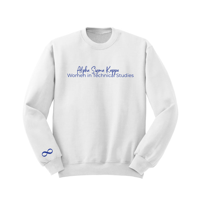 Alpha Sigma Kappa Crewneck Sweatshirt - Infinity