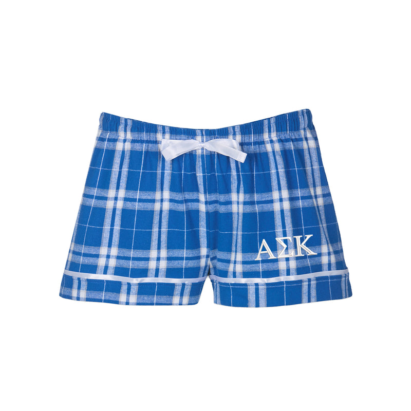 Alpha SIgma Kappa Flannel Boxer Shorts