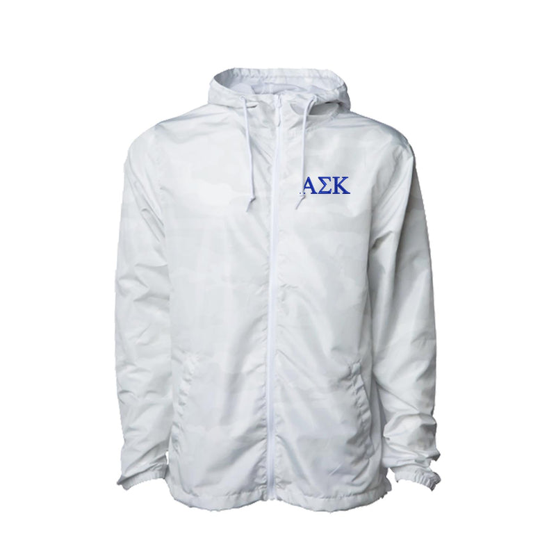 Alpha Sigma Kappa Windbreaker Jacket - Letters