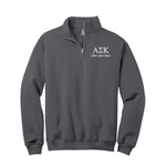 Alpha Sigma Kappa Quarter Zip Sweatshirt