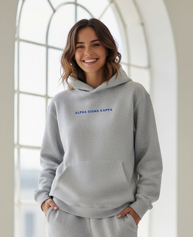 Alpha Sigma Kappa Fave Fit Hoodie - Wordmark