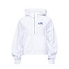 Alpha Sigma Kappa lululemon Scuba Oversized Half-Zip Hoodie - White
