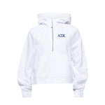 Alpha Sigma Kappa lululemon Scuba Oversized Half-Zip Hoodie - White
