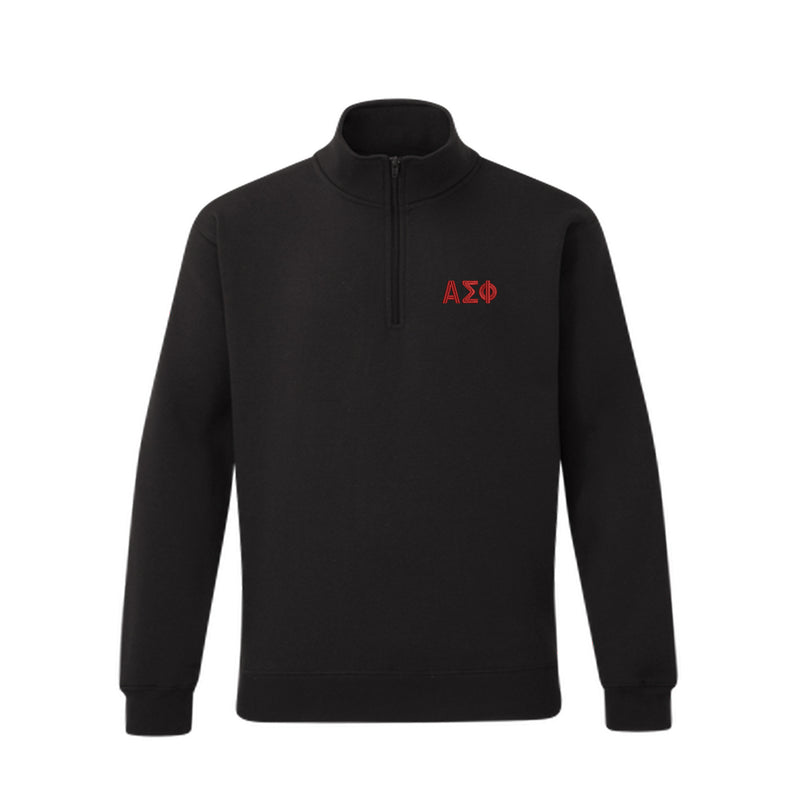 Alpha Sigma Phi lululemon Steady State Half-Zip - Black