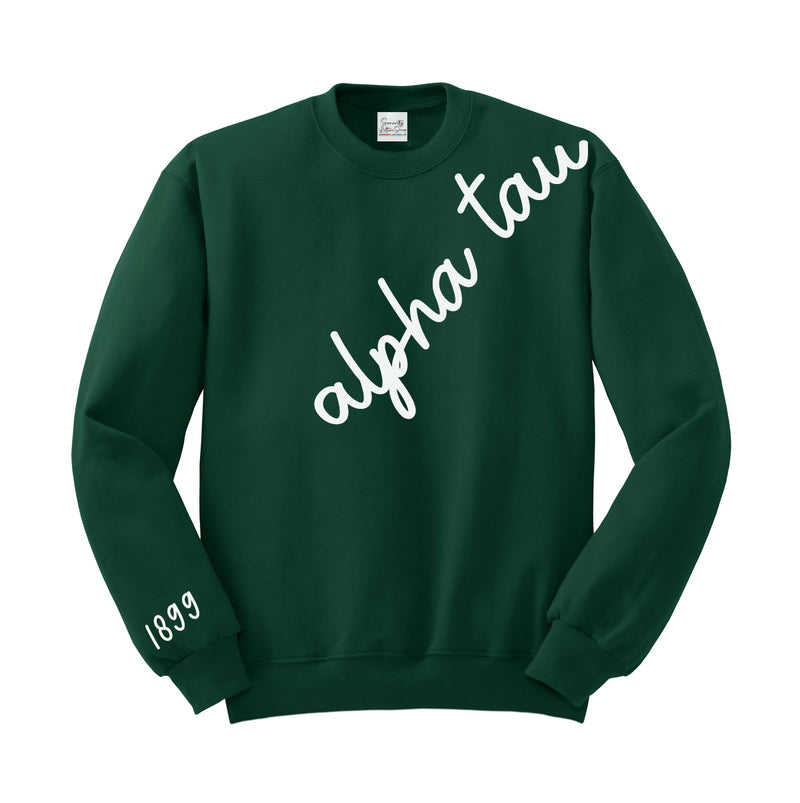 Alpha Sigma Tau 1899 Avenue Crewneck