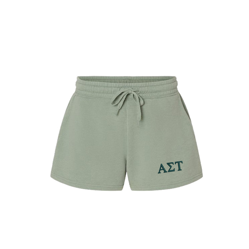 Alpha Sigma Tau Beach Washed Fleece Shorts