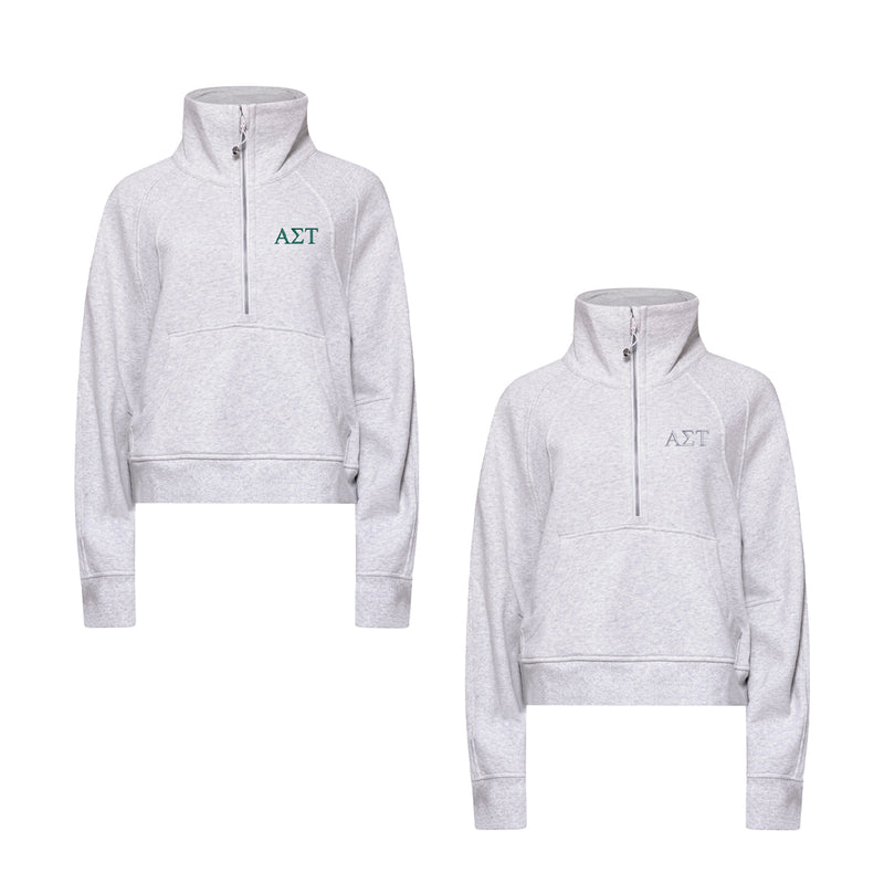 Alpha Sigma Tau lululemon Scuba Oversized Funnel-Neck Half Zip