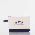 Alpha Xi Delta Canvas Cosmetic Bag