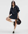 Alpha Xi Delta lululemon Scuba Oversized Funnel-Neck Half Zip - Navy